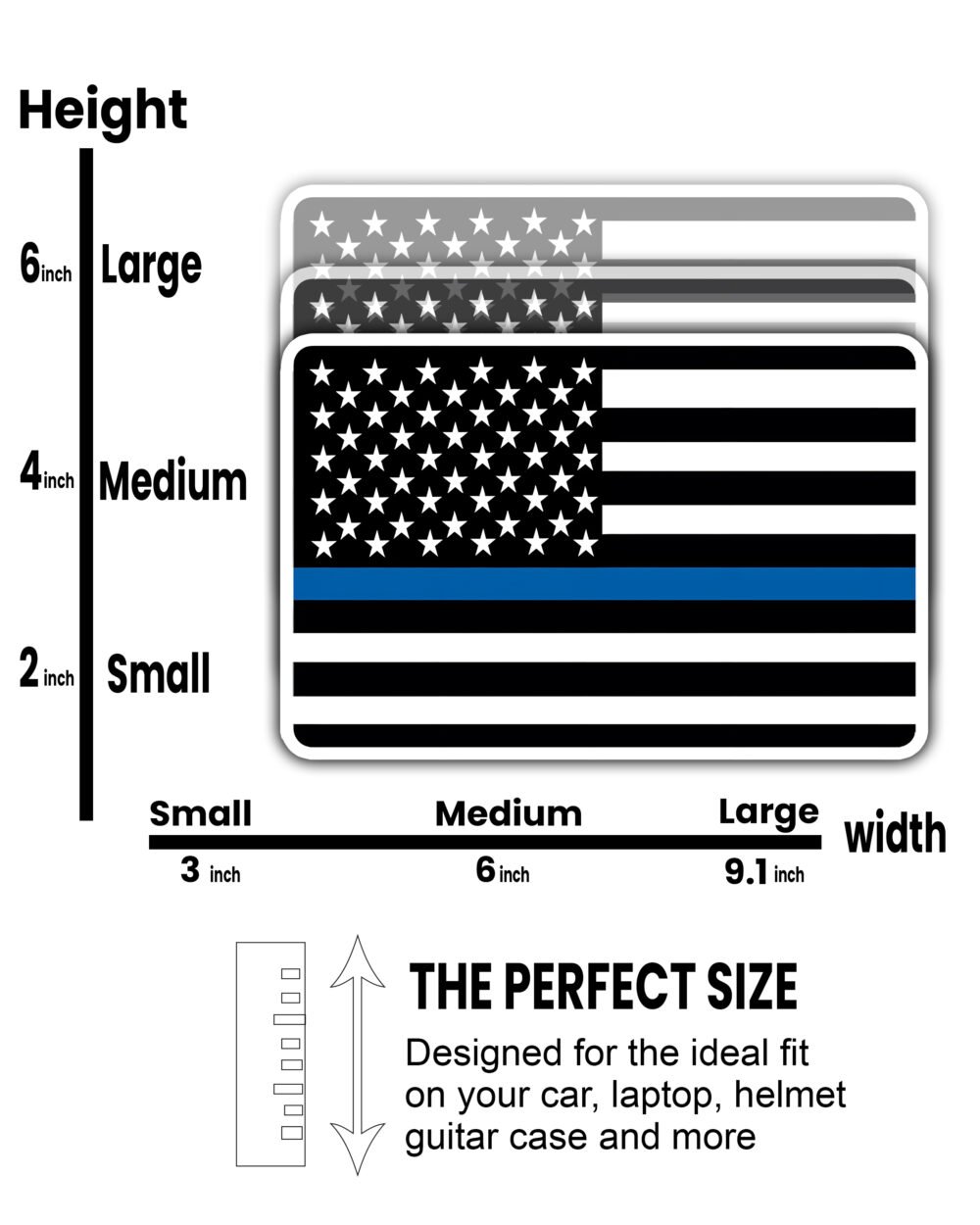 America Flag Sticker - Image 2